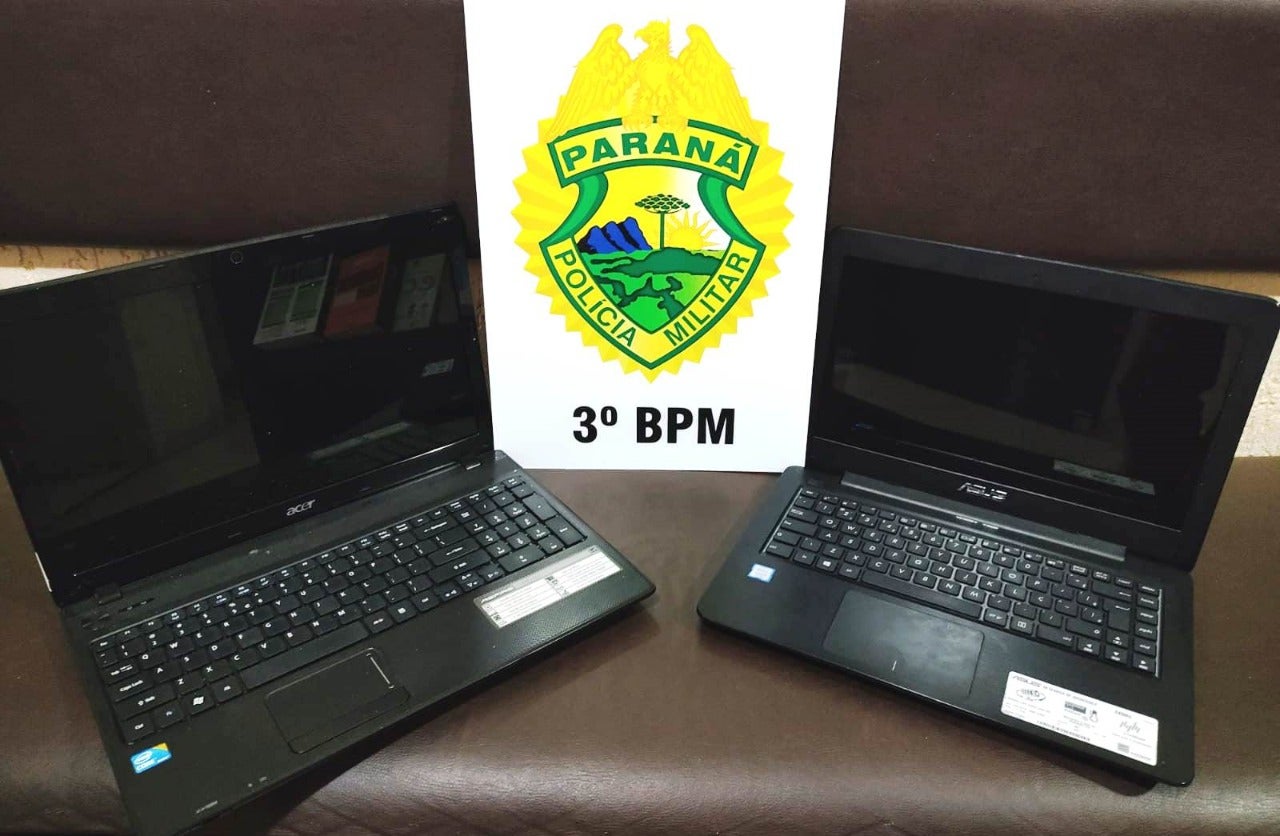 Notebooks furtados são recuperados em Pato Branco
