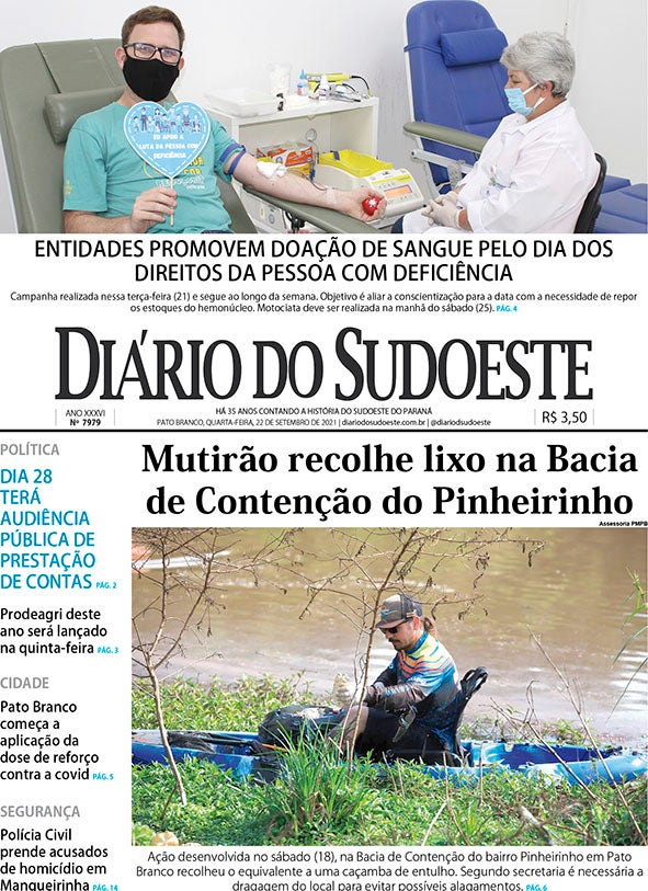 Diário do Sudoeste, 22 de setembro de 2021, edição 7979